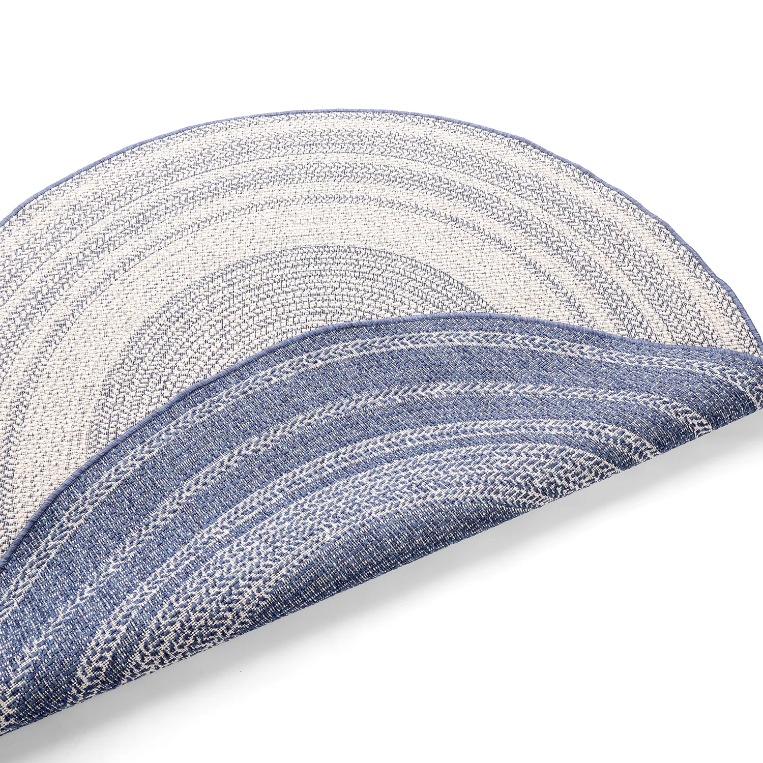 Tappeto rotondo - Indoor/Outdoor Angus (blu)