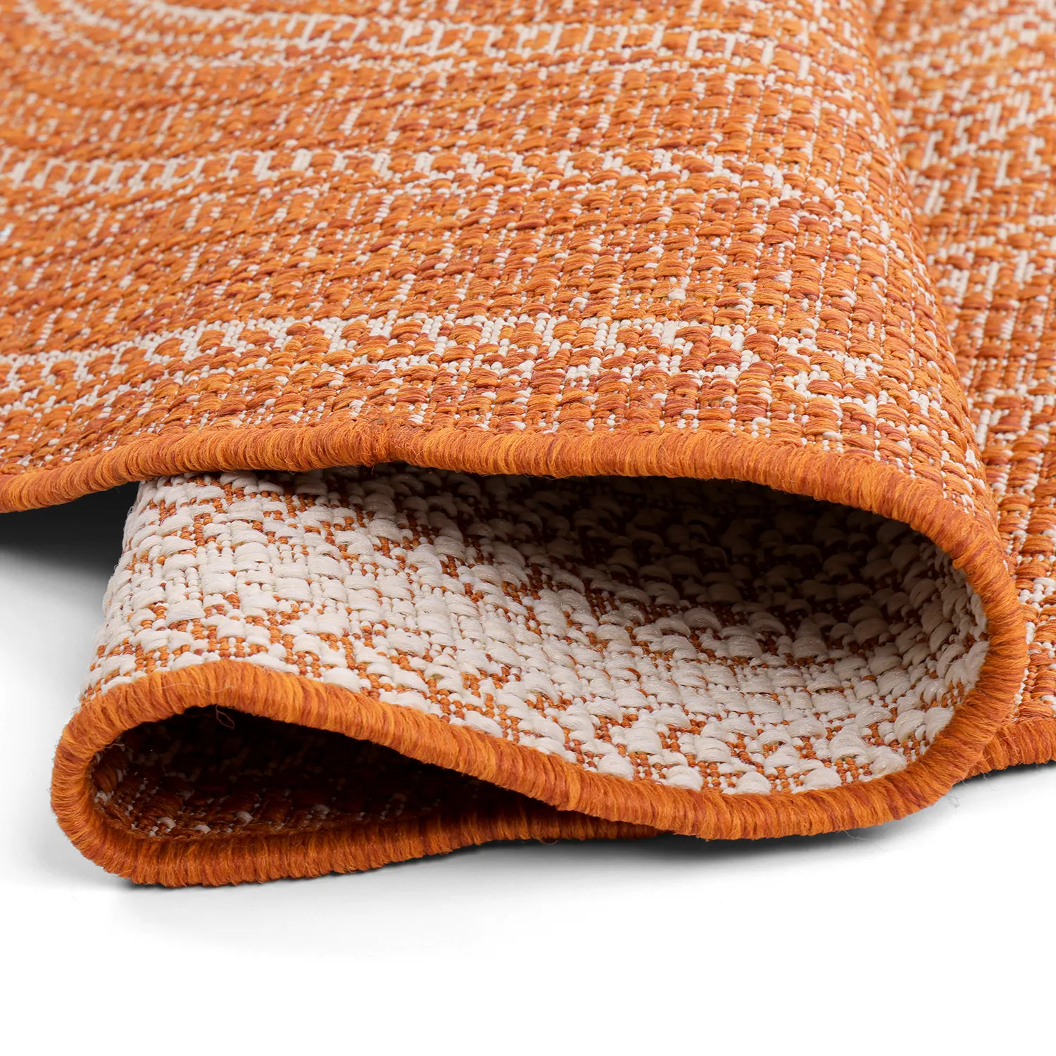 Tappeto rotondo - Indoor/Outdoor Angus (rosso)