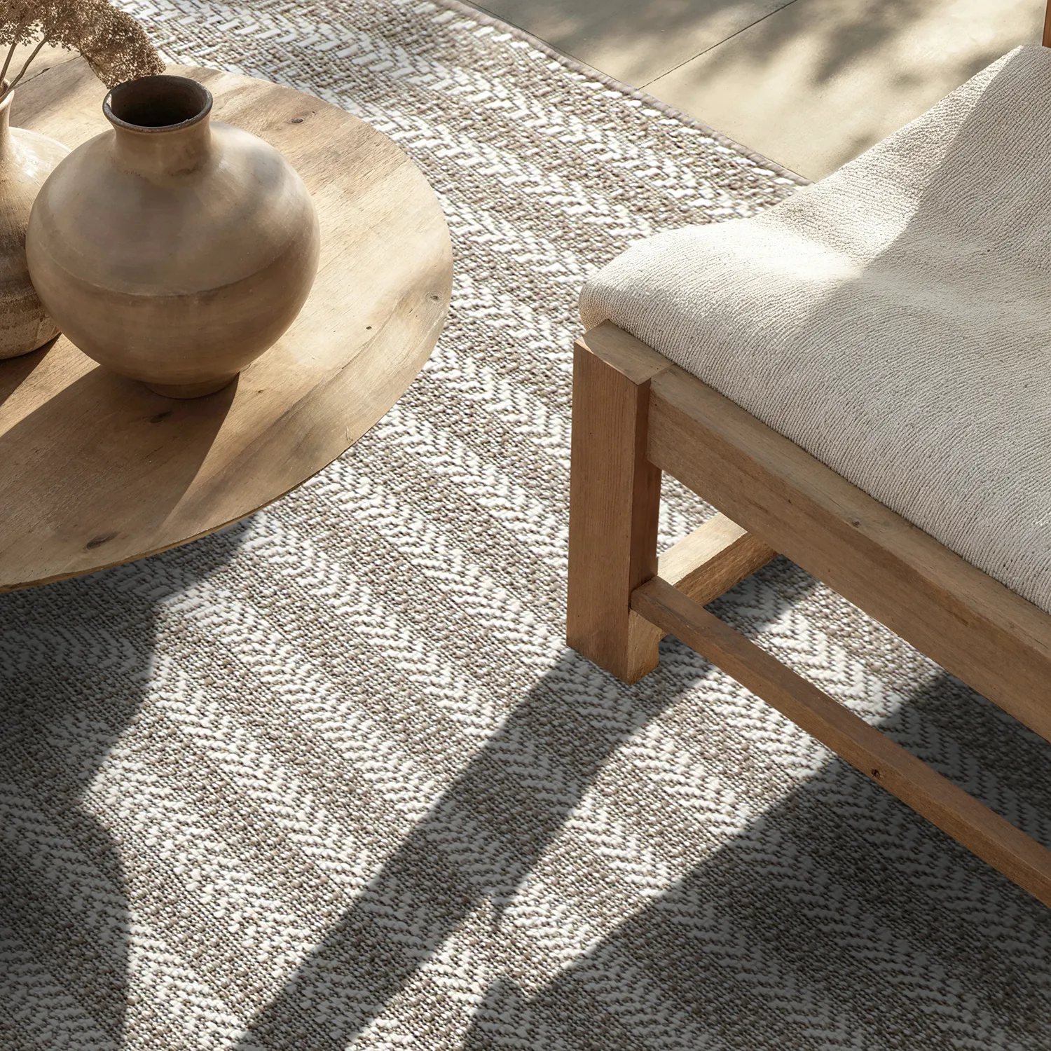 Tappeto ovale - Indoor/outdoor Leander (beige)