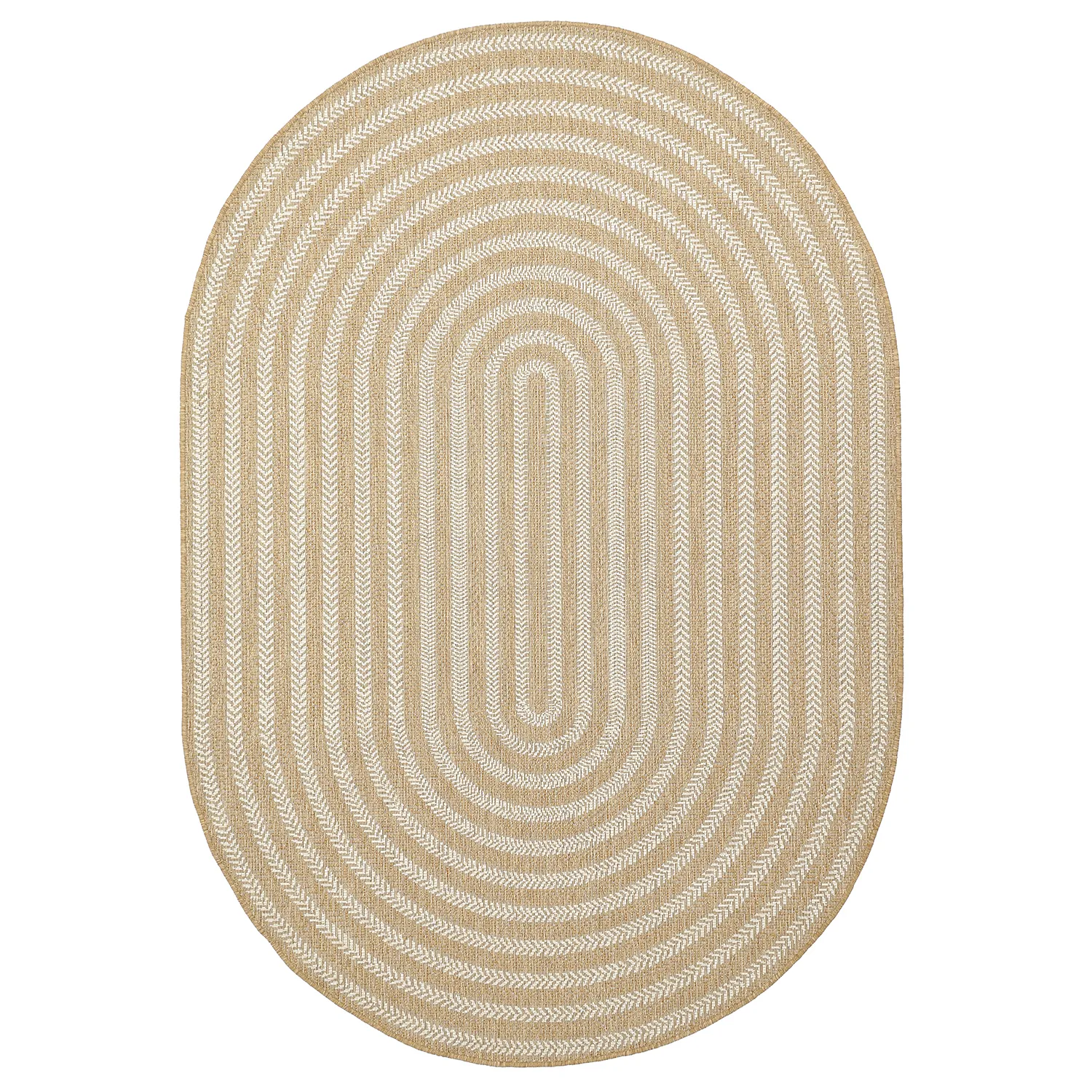 Tappeto ovale - Indoor/outdoor Leander (natura)