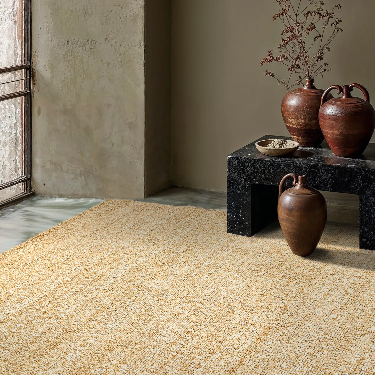 Tappeti per Interni/Esterni - Milford Wool Look (giallo)