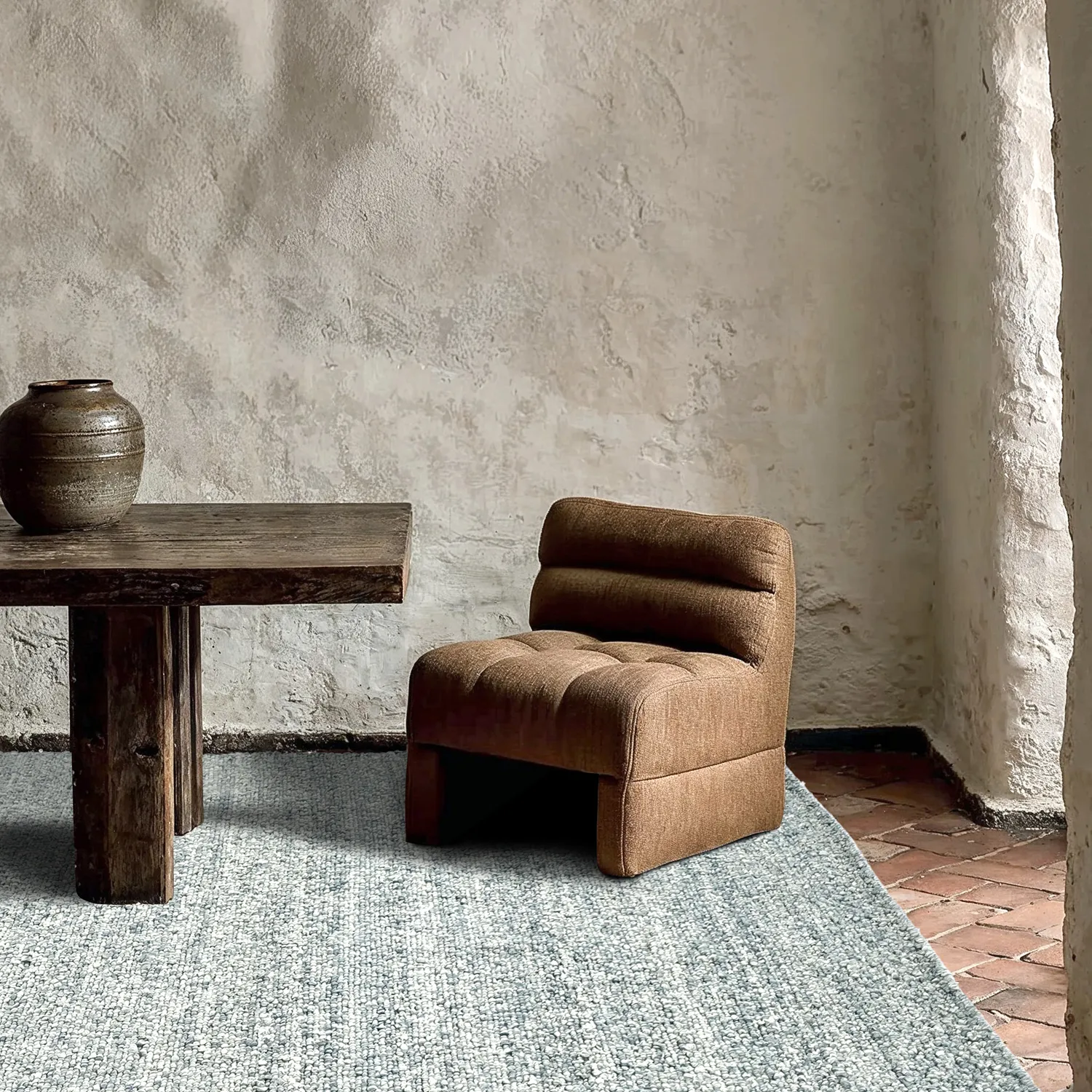 Tappeti per Interni/Esterni - Milford Wool Look (azzurro)