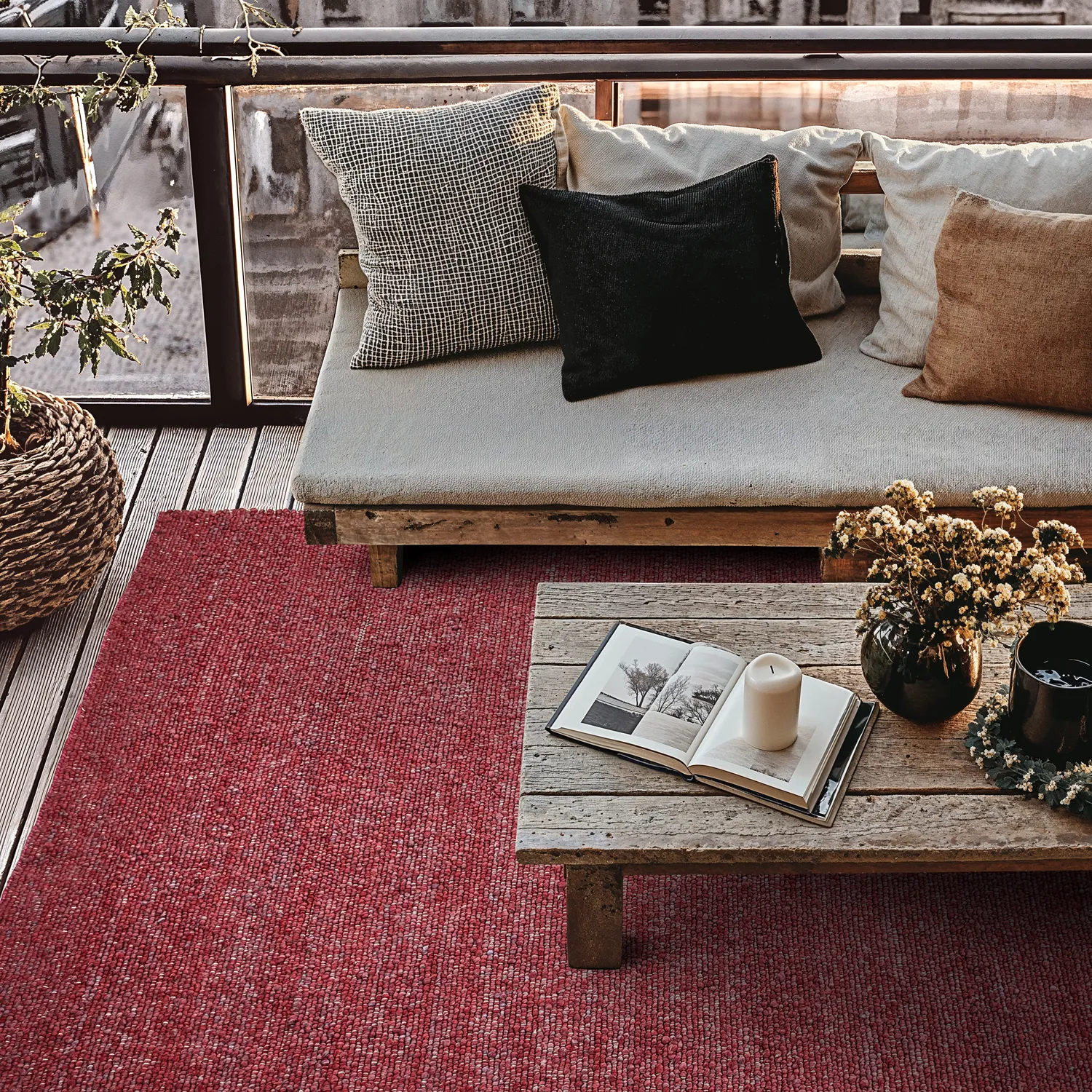 Tappeti per Interni/Esterni - Milford Wool Look (rosa)