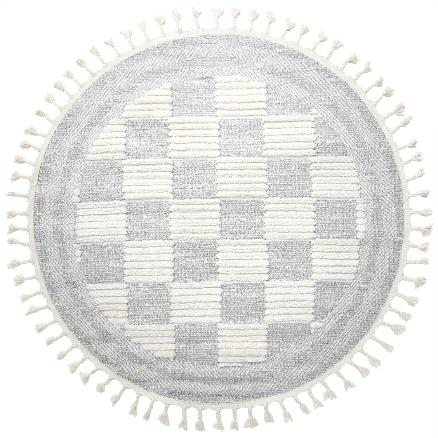 Tappeti rotondi - Austin (grigio/offwhite)