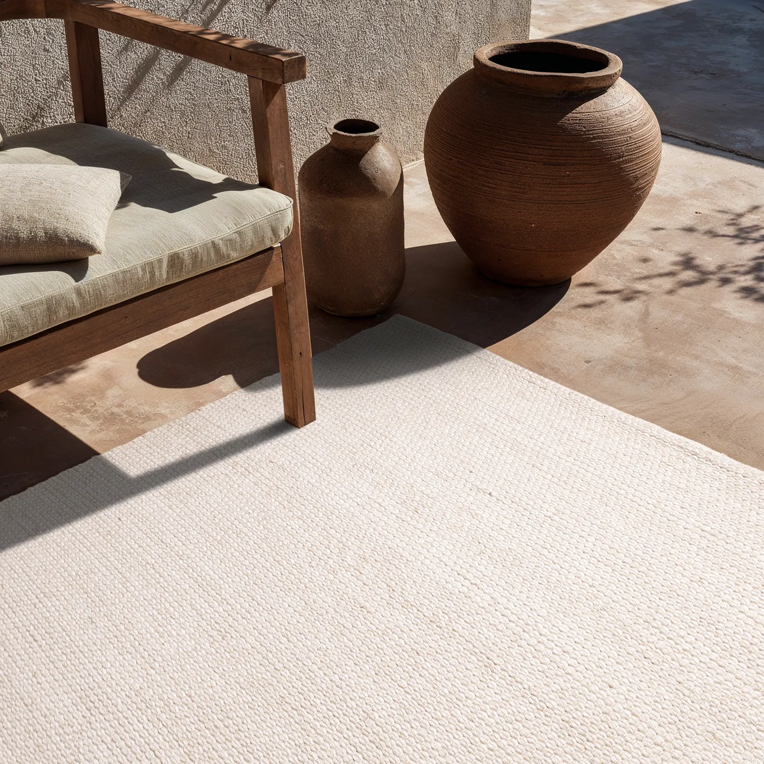 Tappeti per Interni/Esterni - Arco Wool Look (crema)