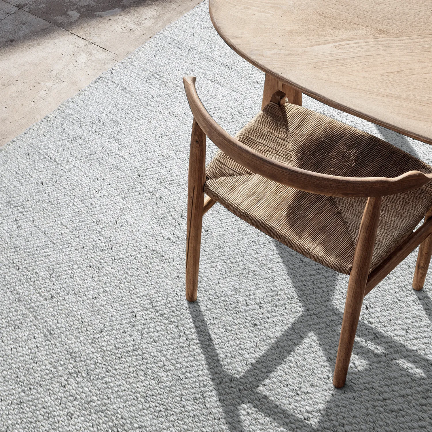 Tappeti per Interni/Esterni - Arco Wool Look (grigio/beige)