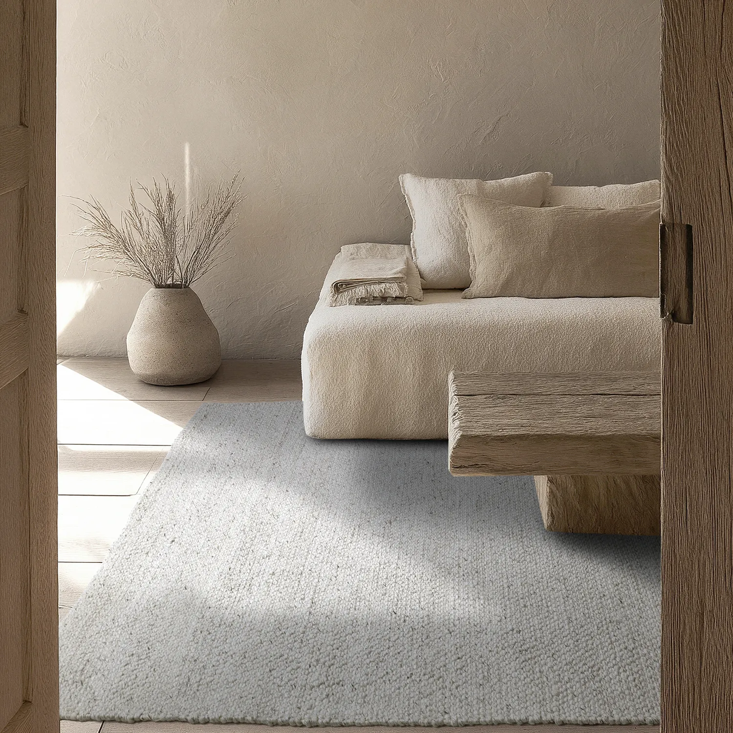 Tappeti per Interni/Esterni - Arco Wool Look (grigio/beige)
