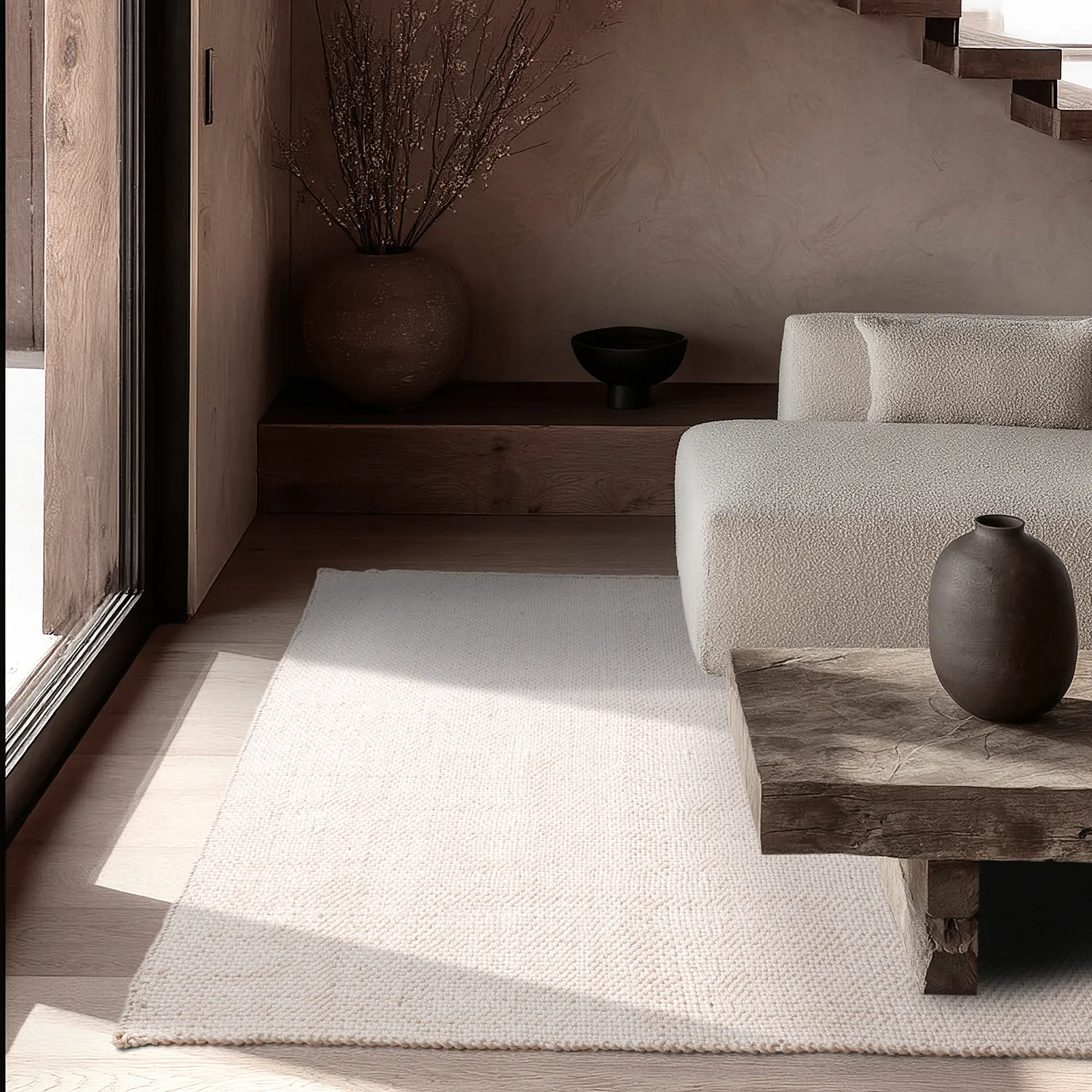 Tappeti per Interni/Esterni - Orta Wool Look (crema)