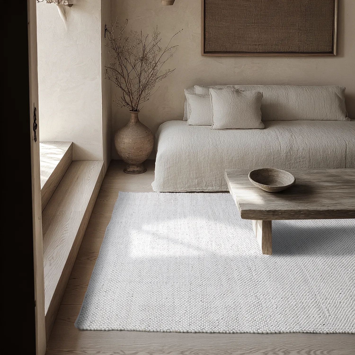 Tappeti per Interni/Esterni - Orta Wool Look (grigio chiaro)