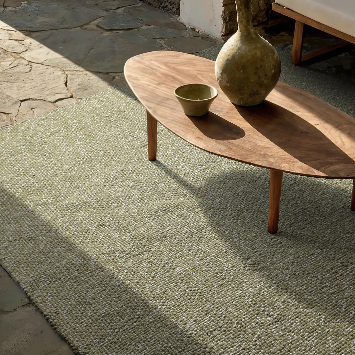 Tappeti per Interni/Esterni - Orta Wool Look (verde muschio)