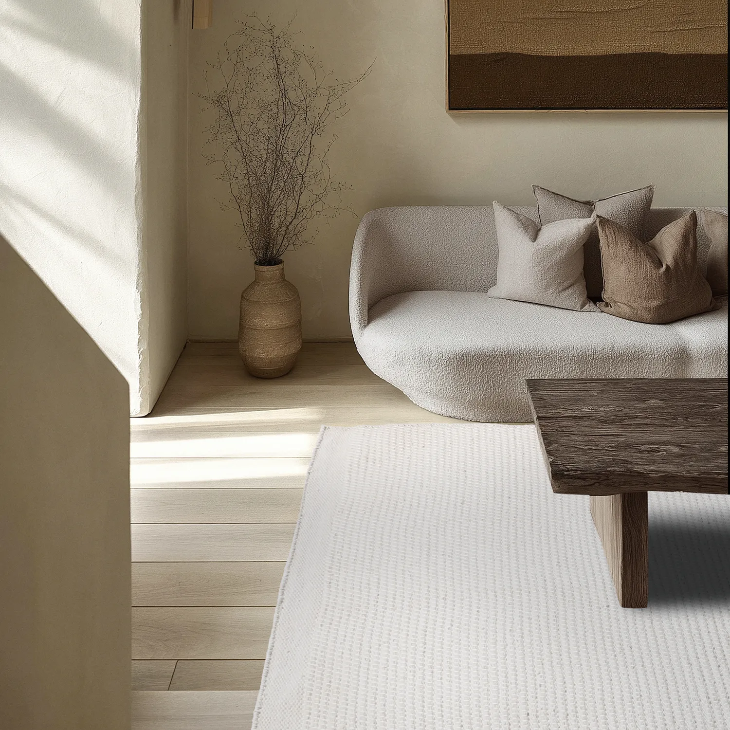 Tappeti per Interni/Esterni - Coastal Wool Look (crema)