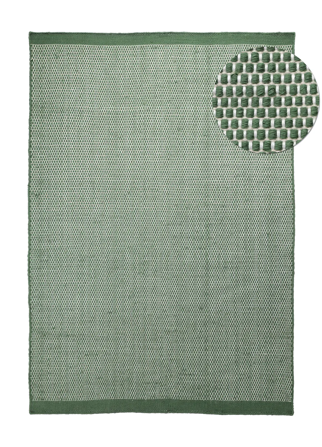 Tappeti per Interni/Esterni - Coastal Wool Look (verde/bianco)