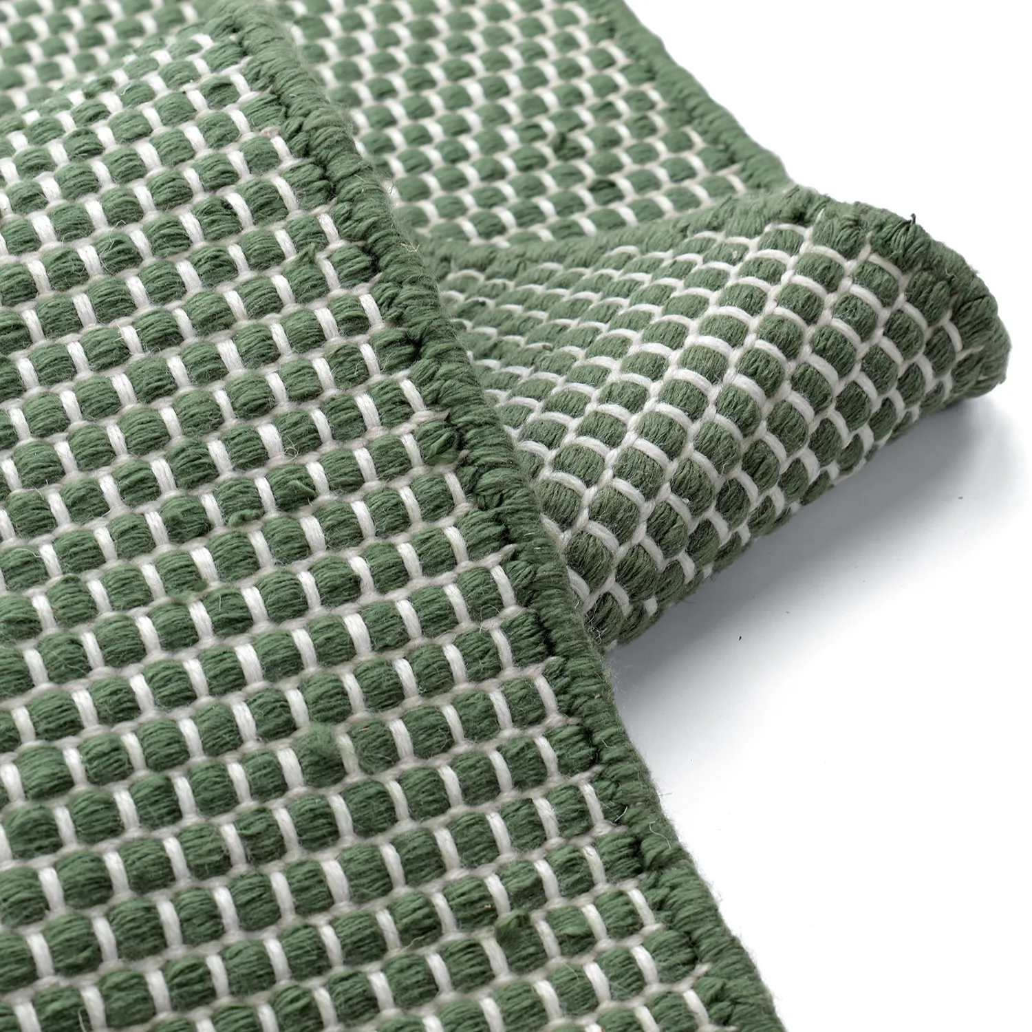 Tappeti per Interni/Esterni - Coastal Wool Look (verde/bianco)