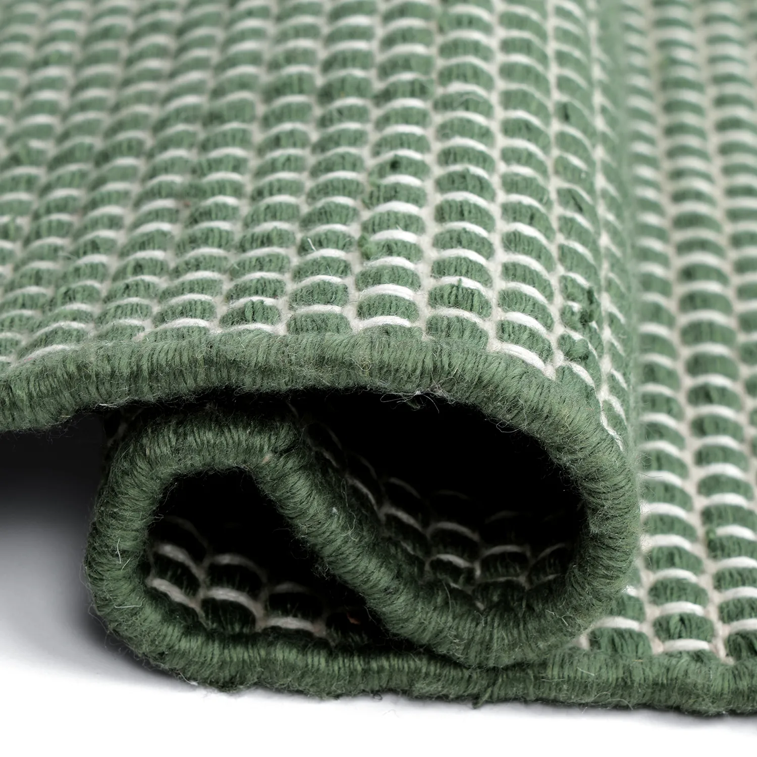 Tappeti per Interni/Esterni - Coastal Wool Look (verde/bianco)