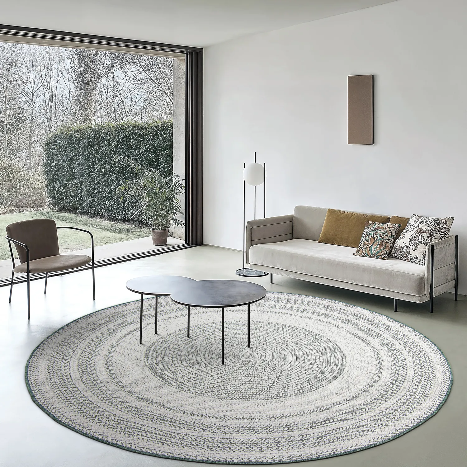 Tappeti rotondi - Indoor/Outdoor Angus (verde)