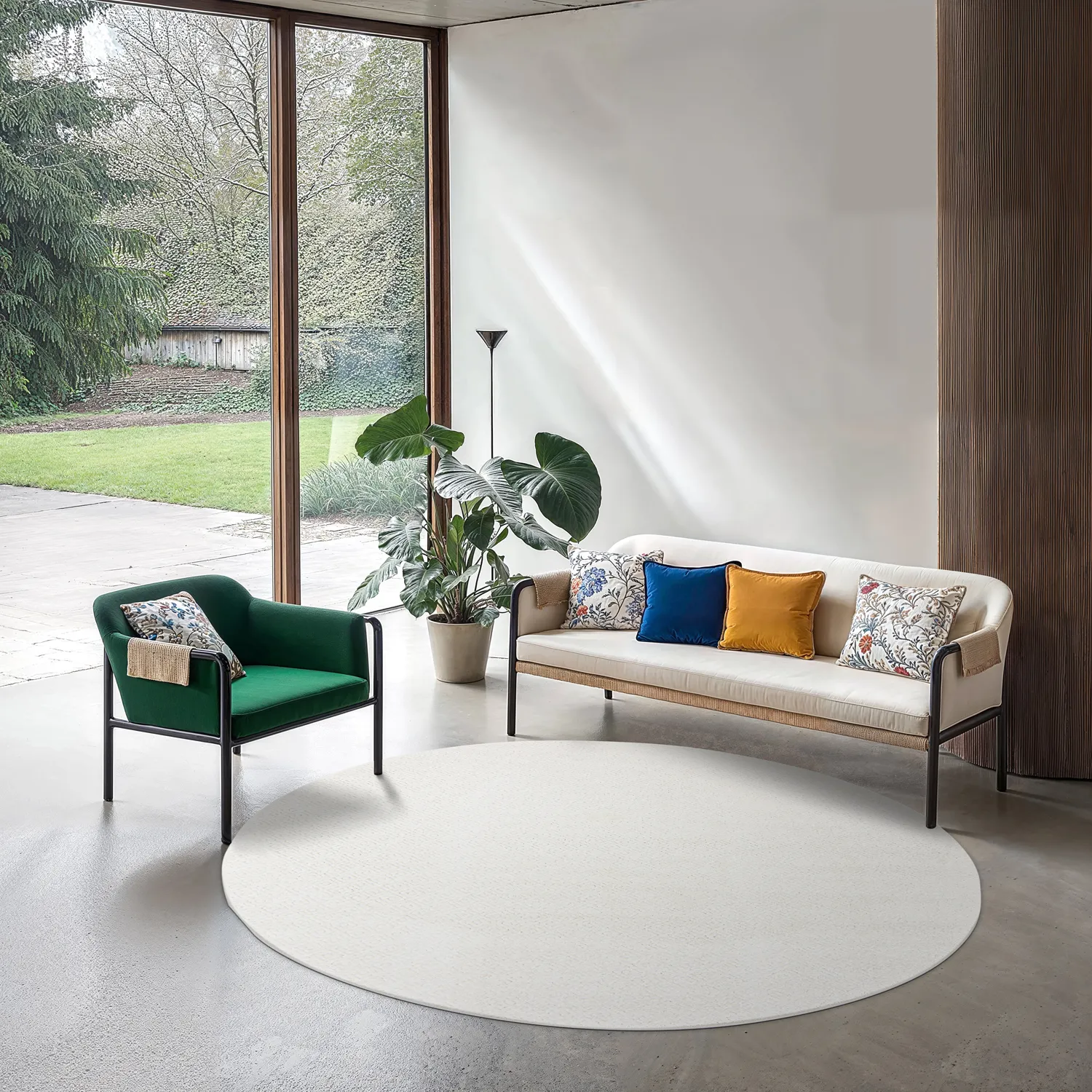Tappeti rotondi - Indoor/Outdoor Baldwin (cream)