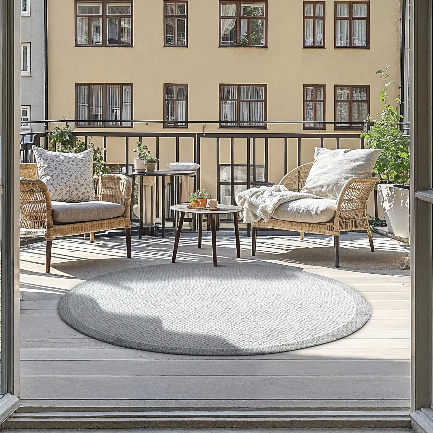 Tappeto rotondo - Monsaraz (grigio)
