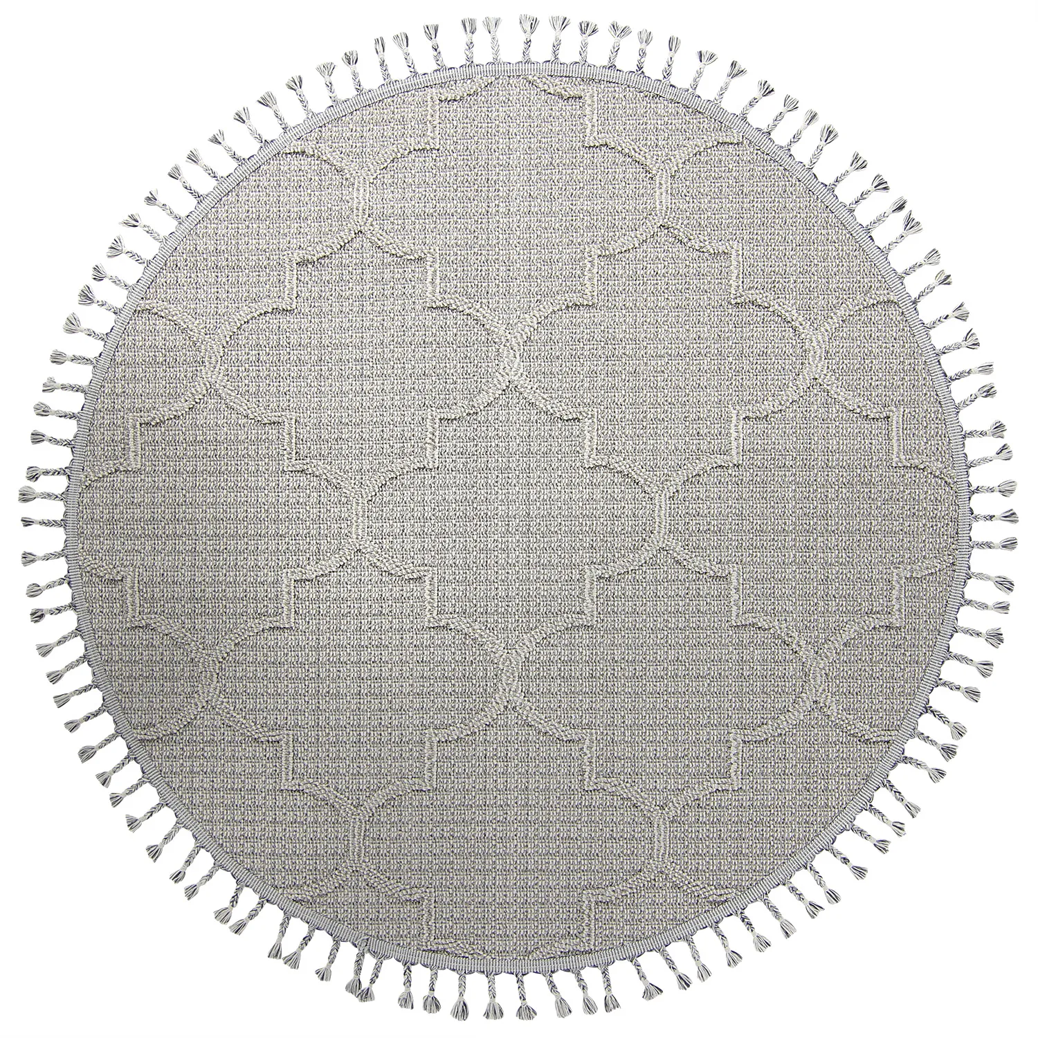 Tappeti rotondi - Indoor/Outdoor Santos (grigio)