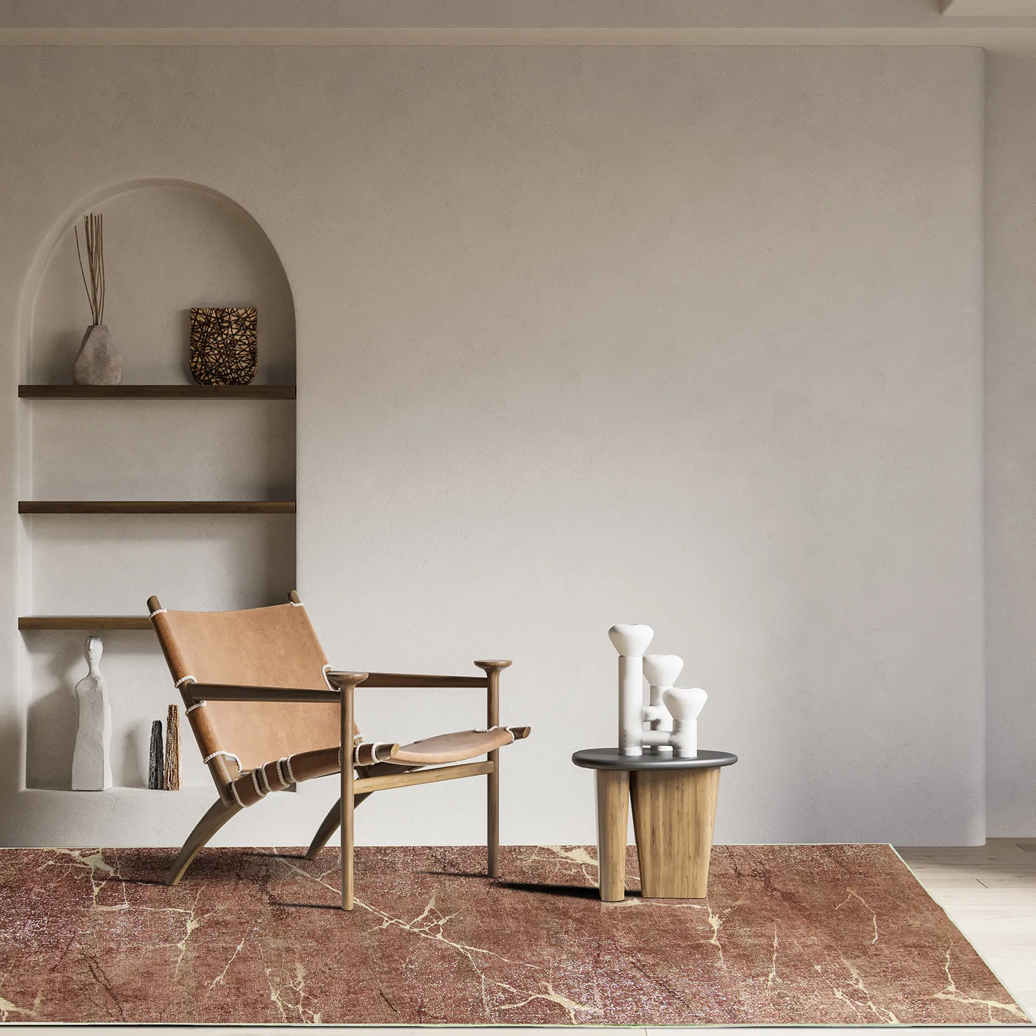 Tappeto Wilton - Nara (marrone/oro)