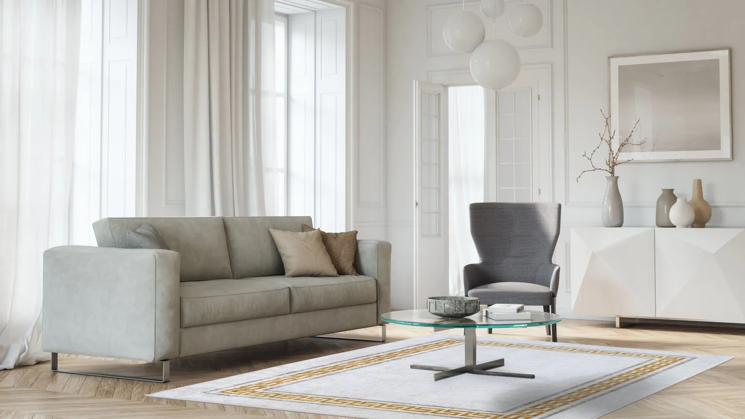 Tappeto Wilton - Egiali (grigio)