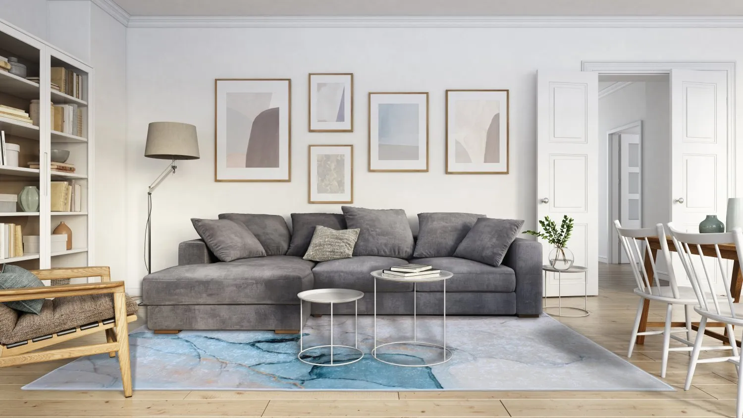 Tappeto Wilton - Koloa (blu)