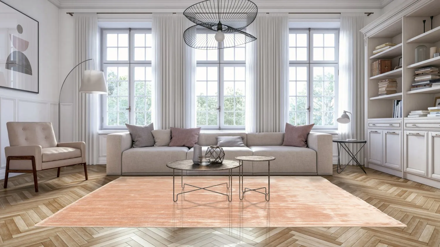 Tappeto In Viscosa - Jodhpur Special Luxury Edition (albicocca)
