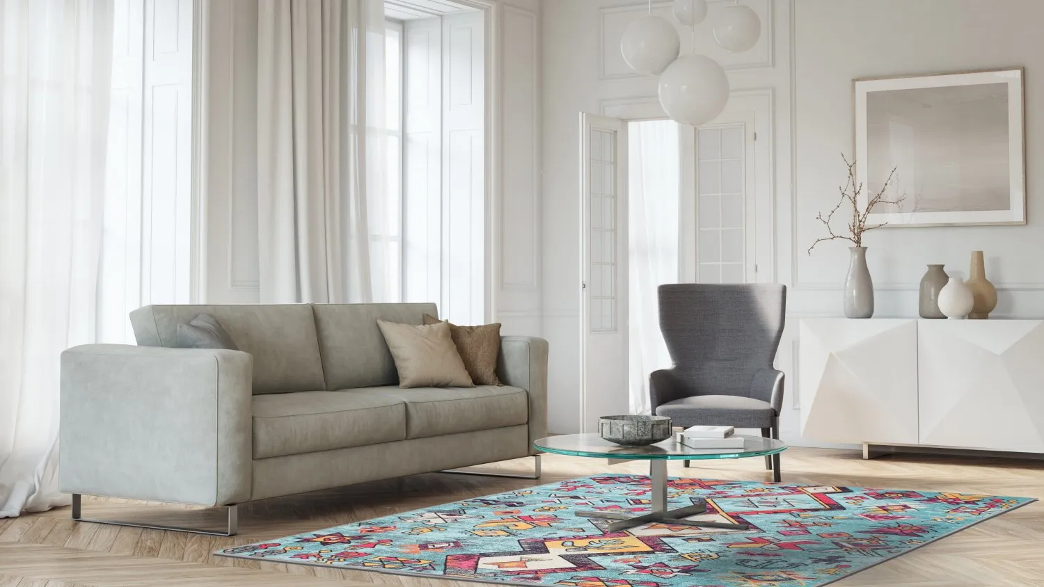 Tappeto Wilton - Misare (blu/multi)
