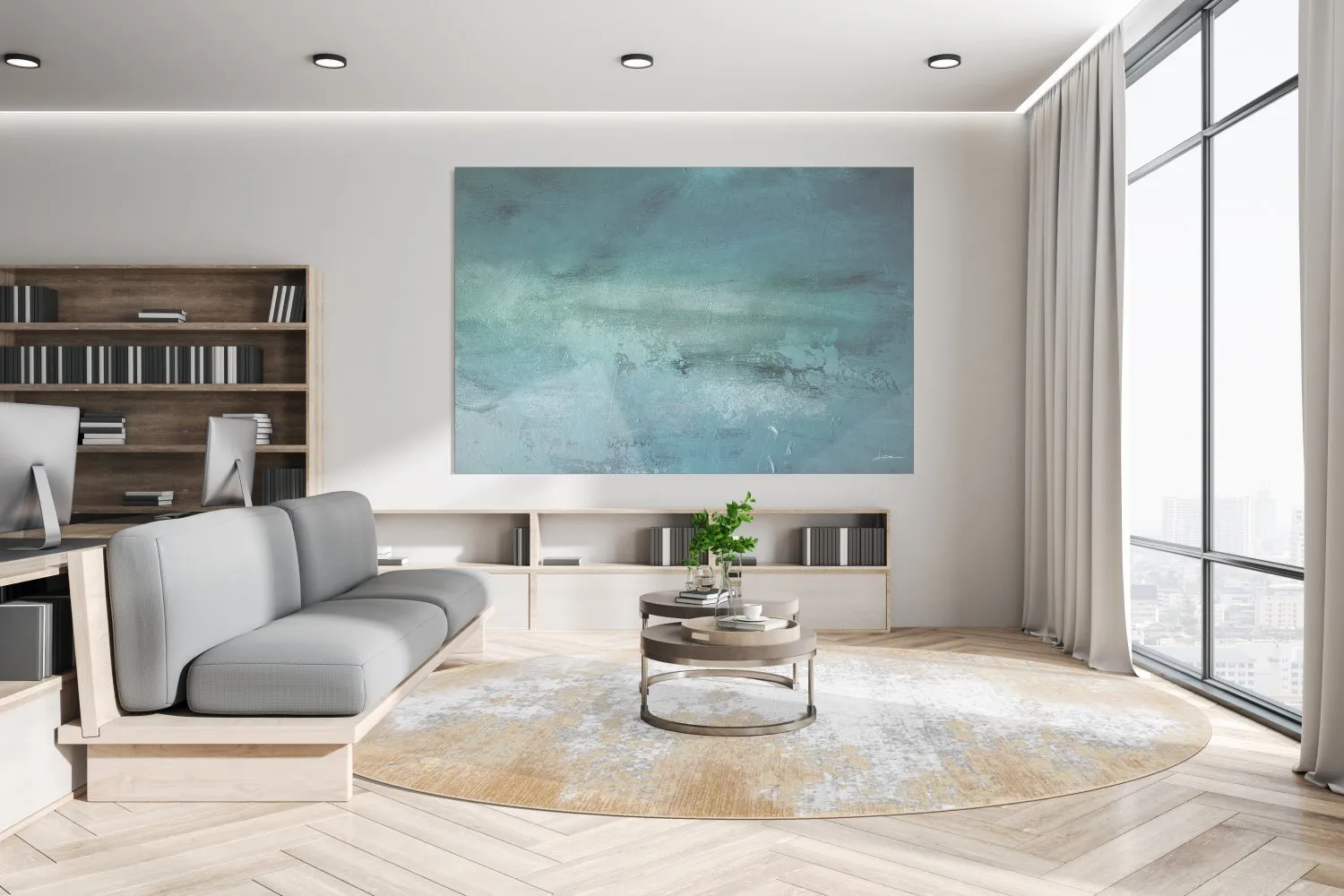 Tappeto rotondo - Zarzi (beige)