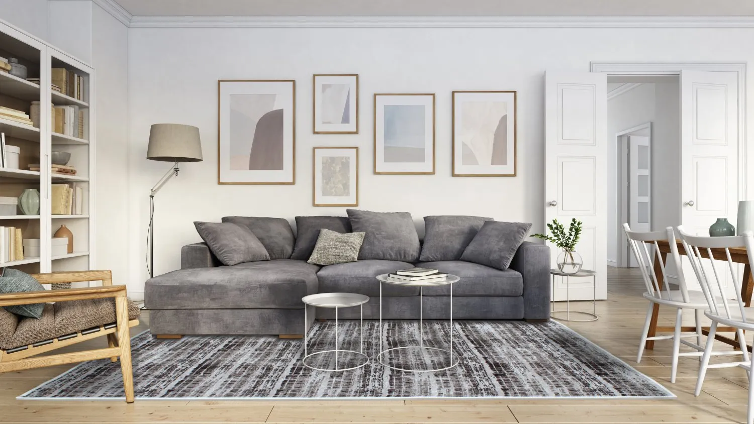 Tappeto Wilton - Sabha (grigio)