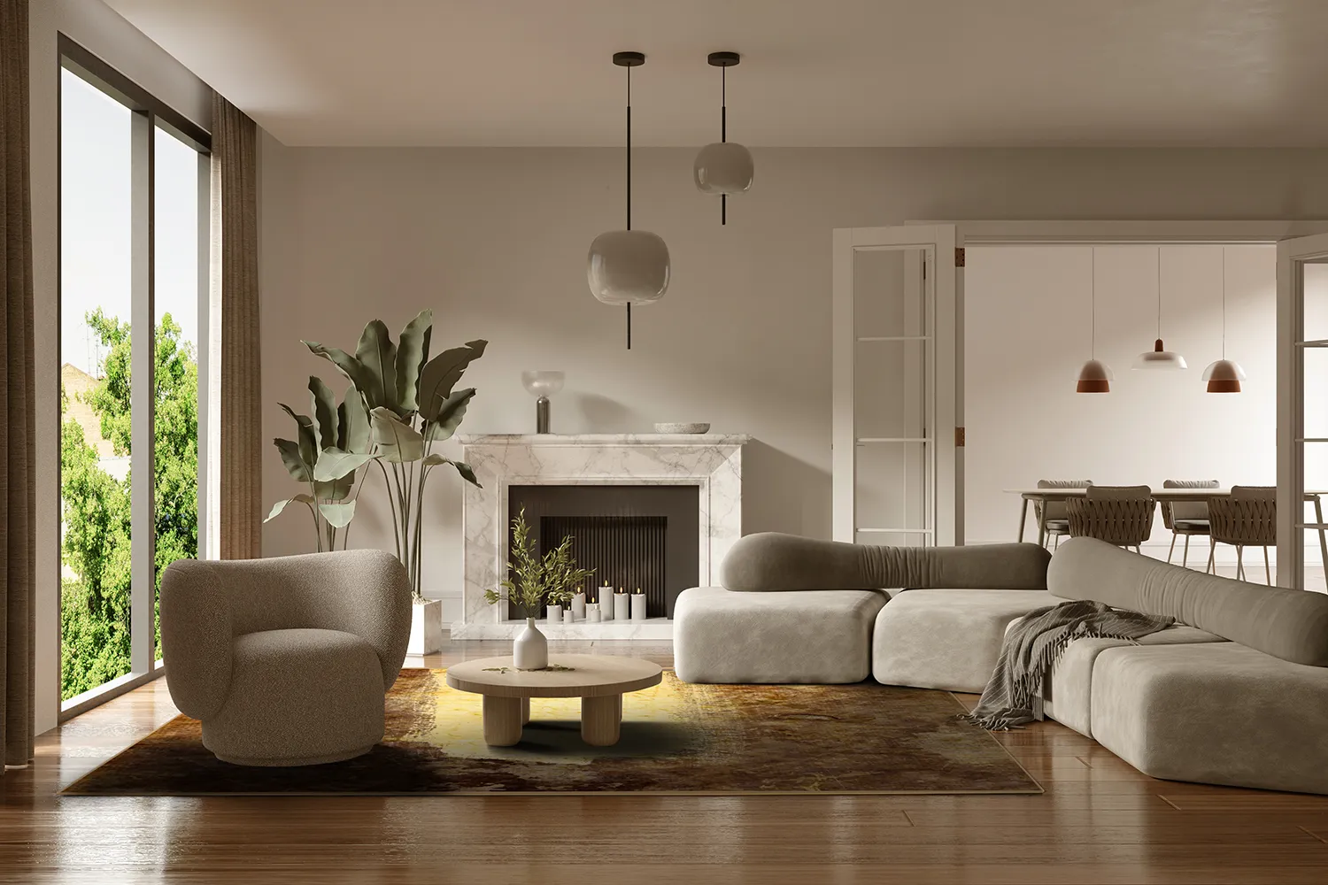Tappeto Wilton - Agost (marrone/beige)