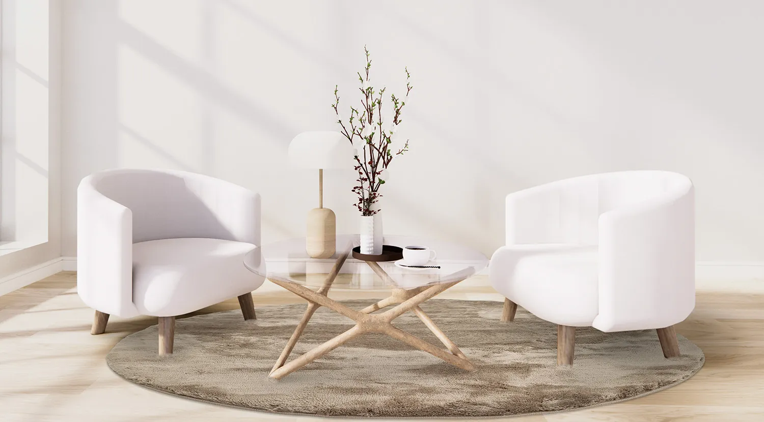 Tappeti rotondi - Aranga Super Soft Fur (marrone)