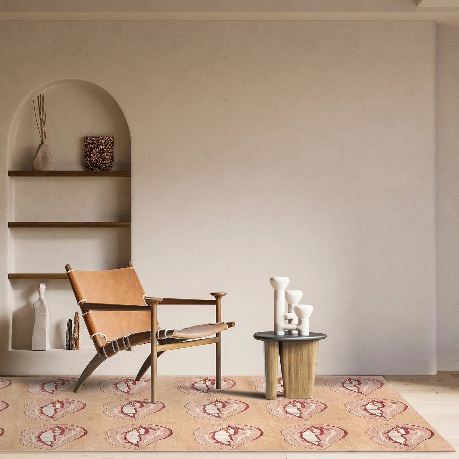 Tappeto Wilton - Avery (beige/rosa)