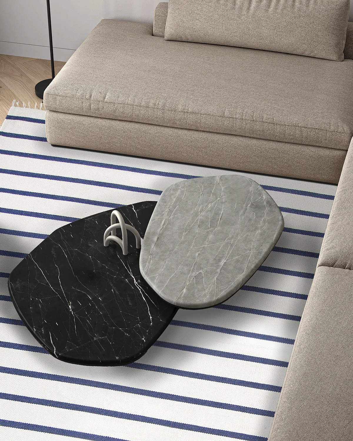 Tappeto di cotone - Helle (blue)