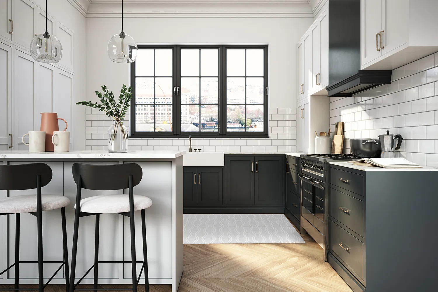 Tappeti In Plastica - Camden (grigio/bianco)