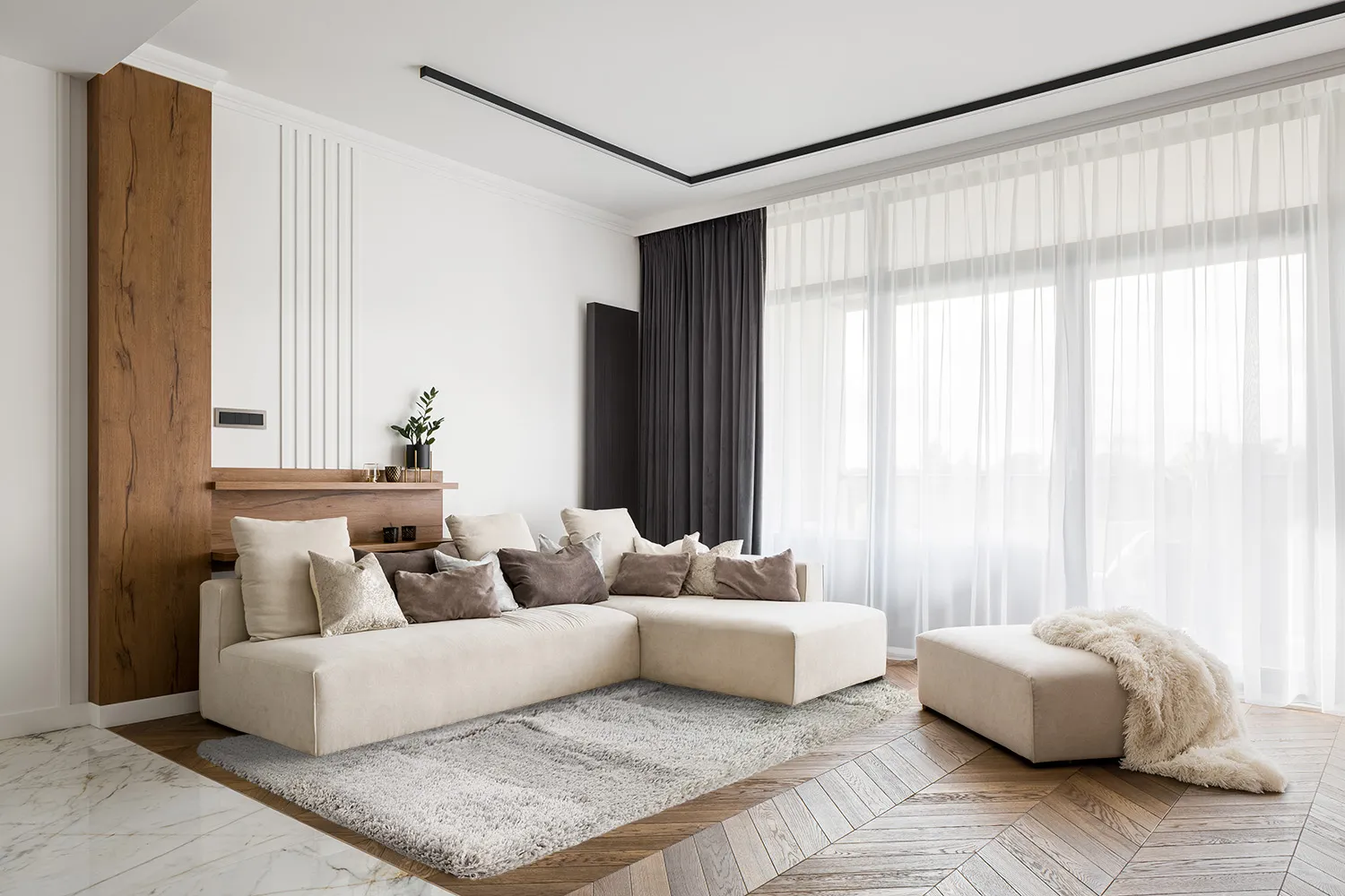 Tappeto A Pelo Lungo - Cannes (grigio)