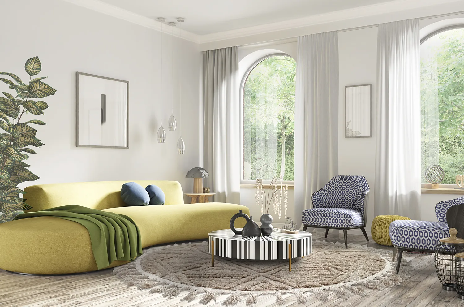 Tappeti rotondi - Dover (beige)