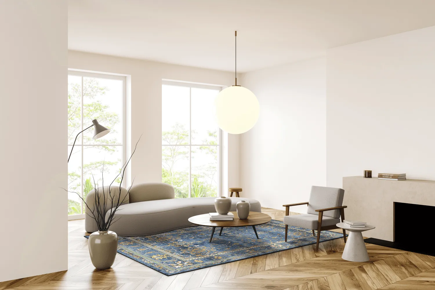Tappeto Wilton - Livley (blu scuro)