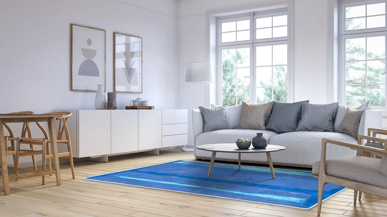 Tappeto Wilton - Asti (blu)