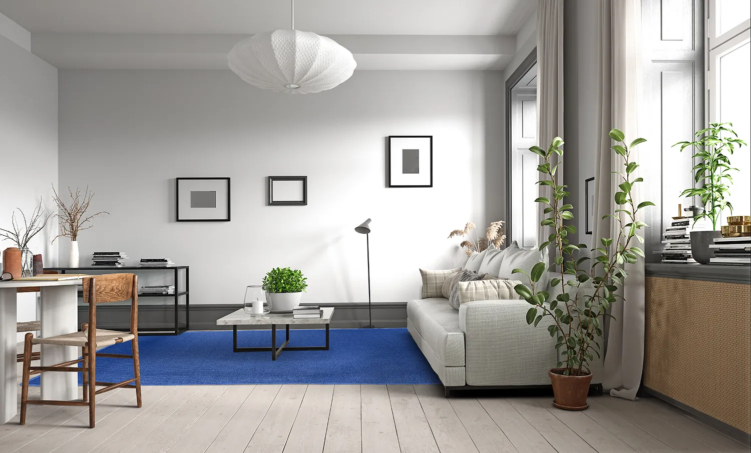 Tappeto In Lana - Hamilton (Classic Blue)