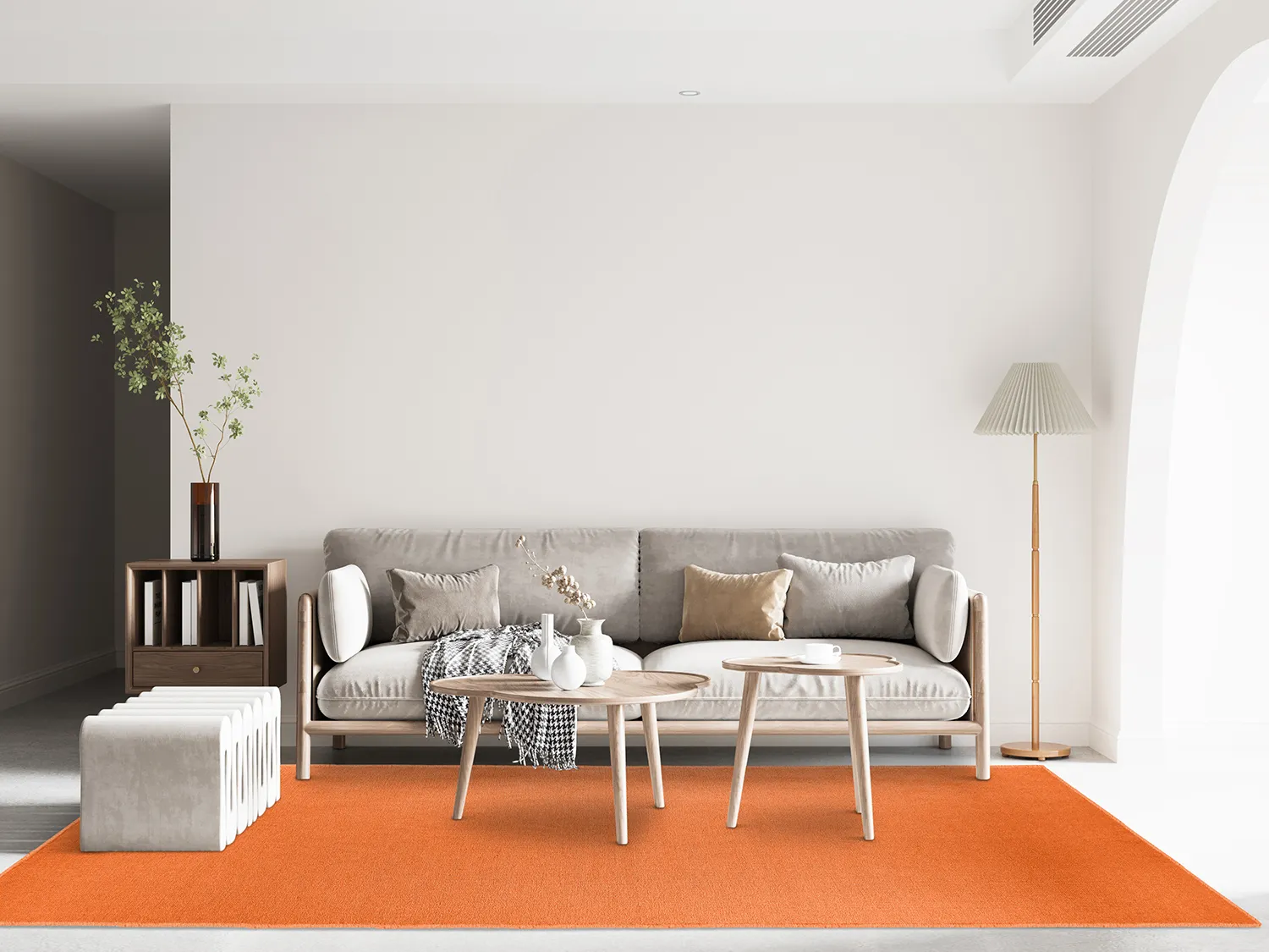 Tappeto In Lana - Hamilton (Orange Peel)
