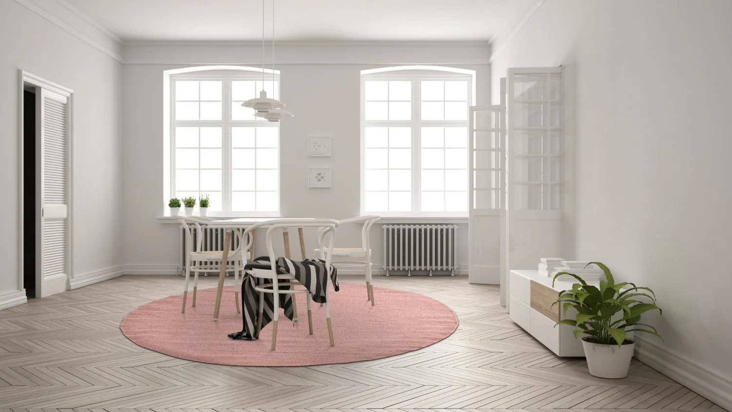 Tappeti rotondi - Hamilton (Coral Pink)