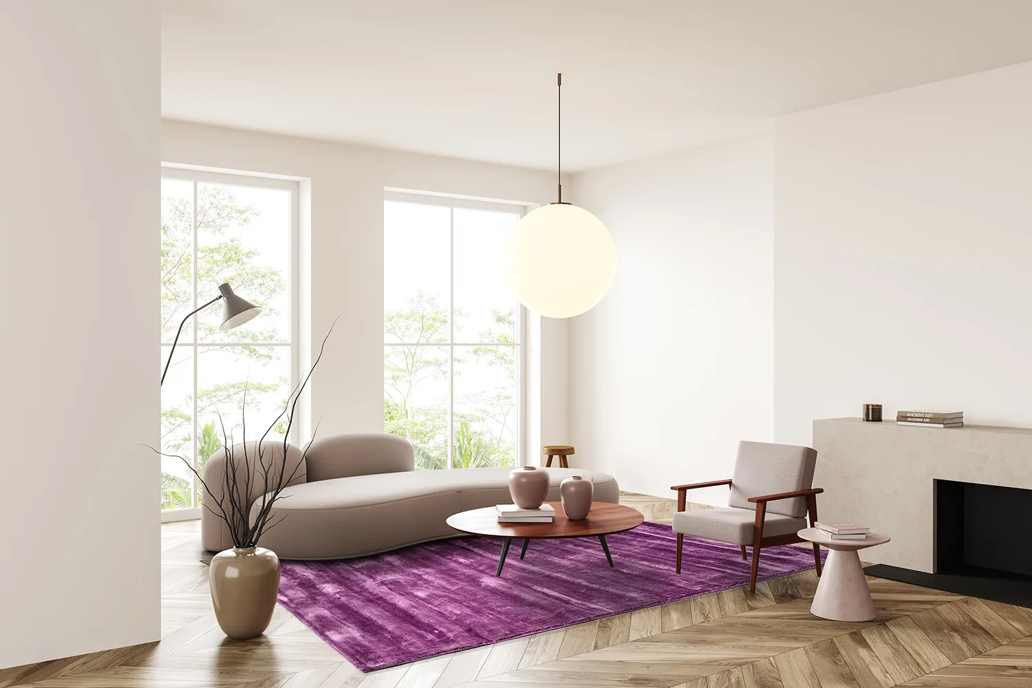 Tappeto In Viscosa - Jodhpur Special Luxury Edition (viola)