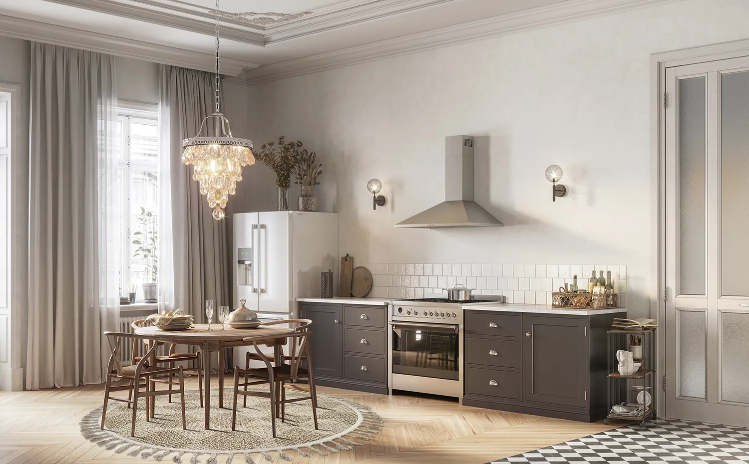 Tappeti rotondi - Indoor/Outdoor Dakota (beige)