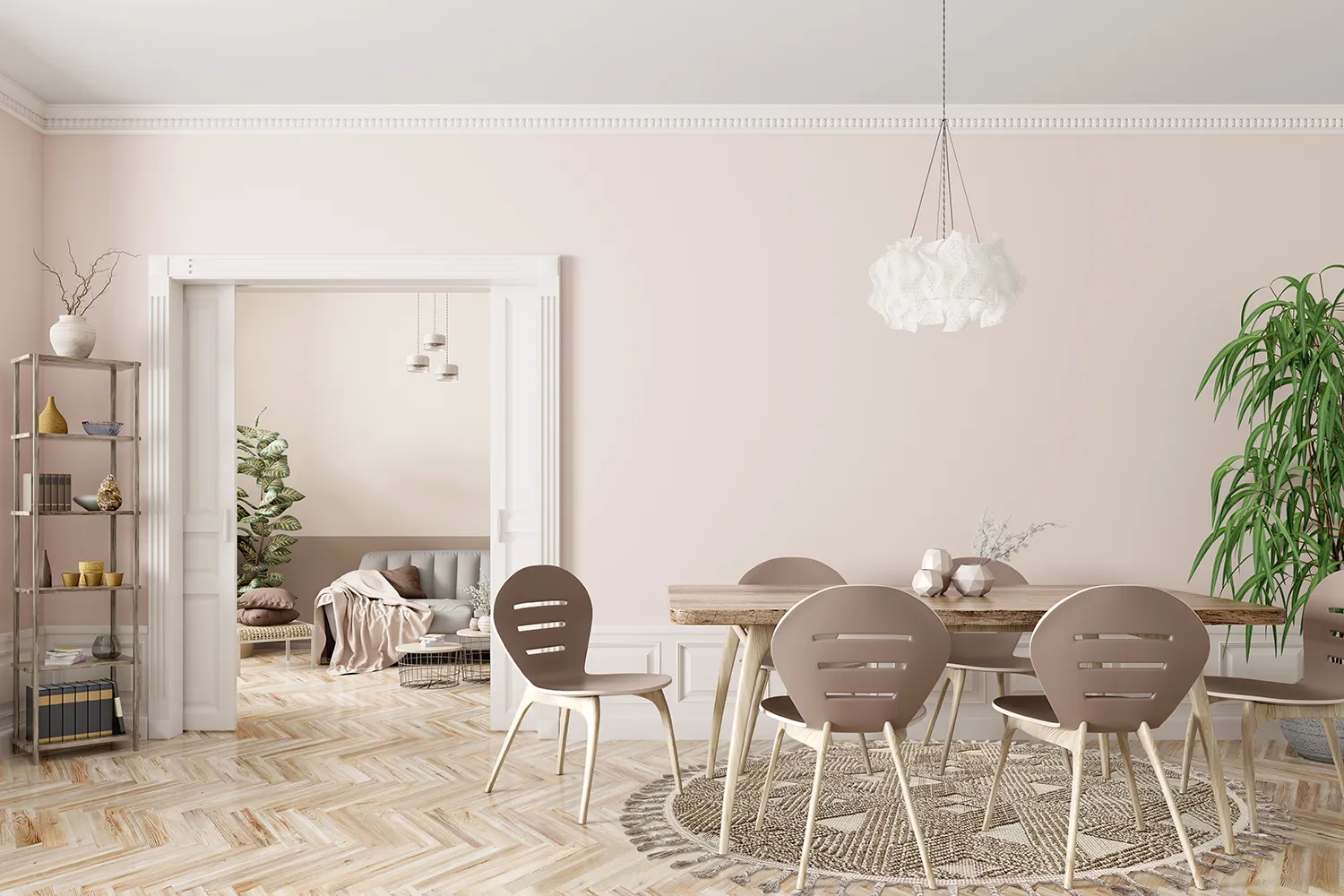 Tappeti rotondi - Indoor/Outdoor Lennon (beige)