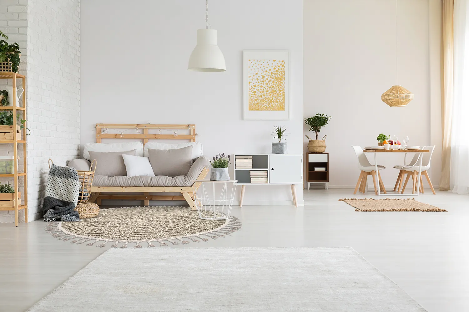 Tappeti rotondi - Indoor/Outdoor Dorotea (beige)