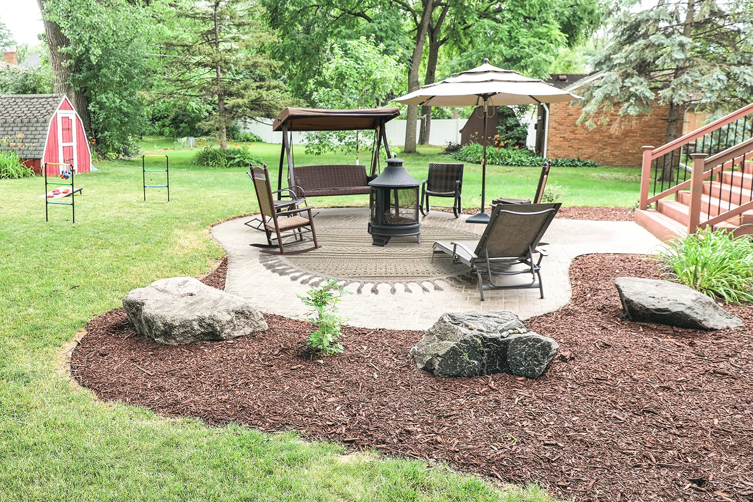 Tappeti rotondi - Indoor/Outdoor Athena (beige)