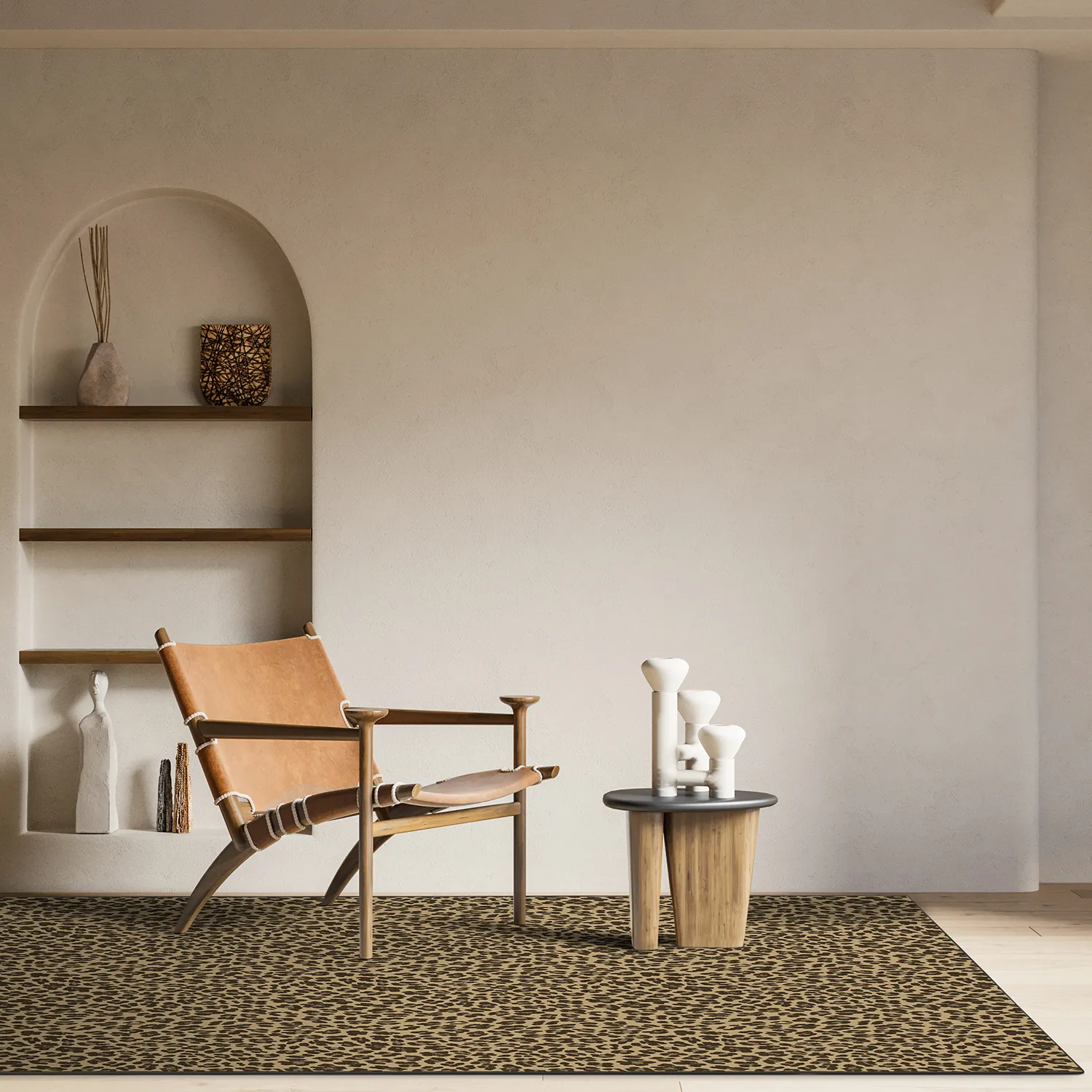 Tappeto Wilton - Leopard (marrone)