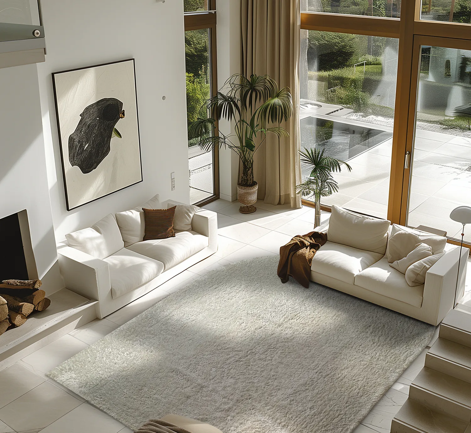 Tappeto A Pelo Lungo - Sion Natural Cotton Shaggy (offwhite)