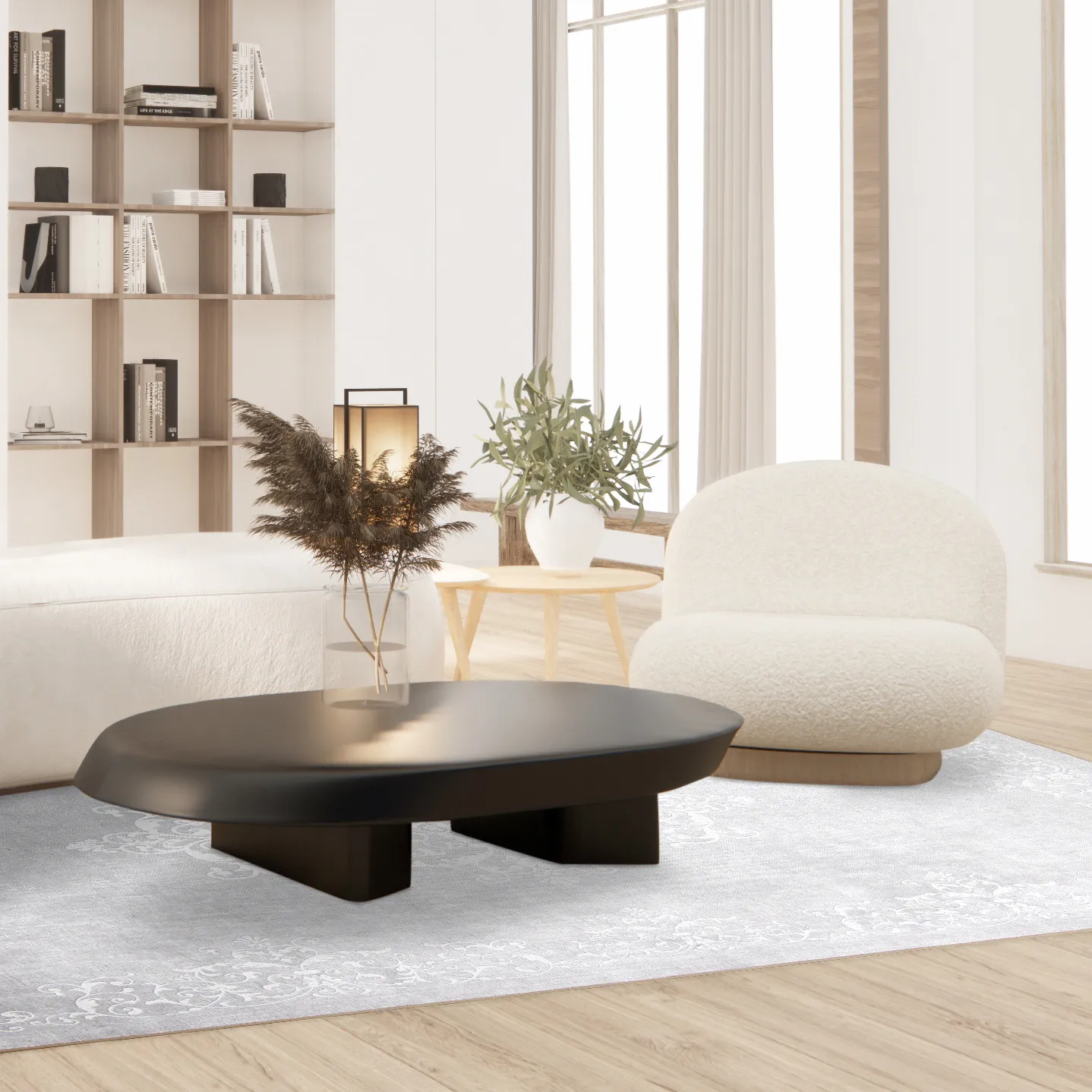Tappeto Wilton - Santi (grigio chiaro/bianco)