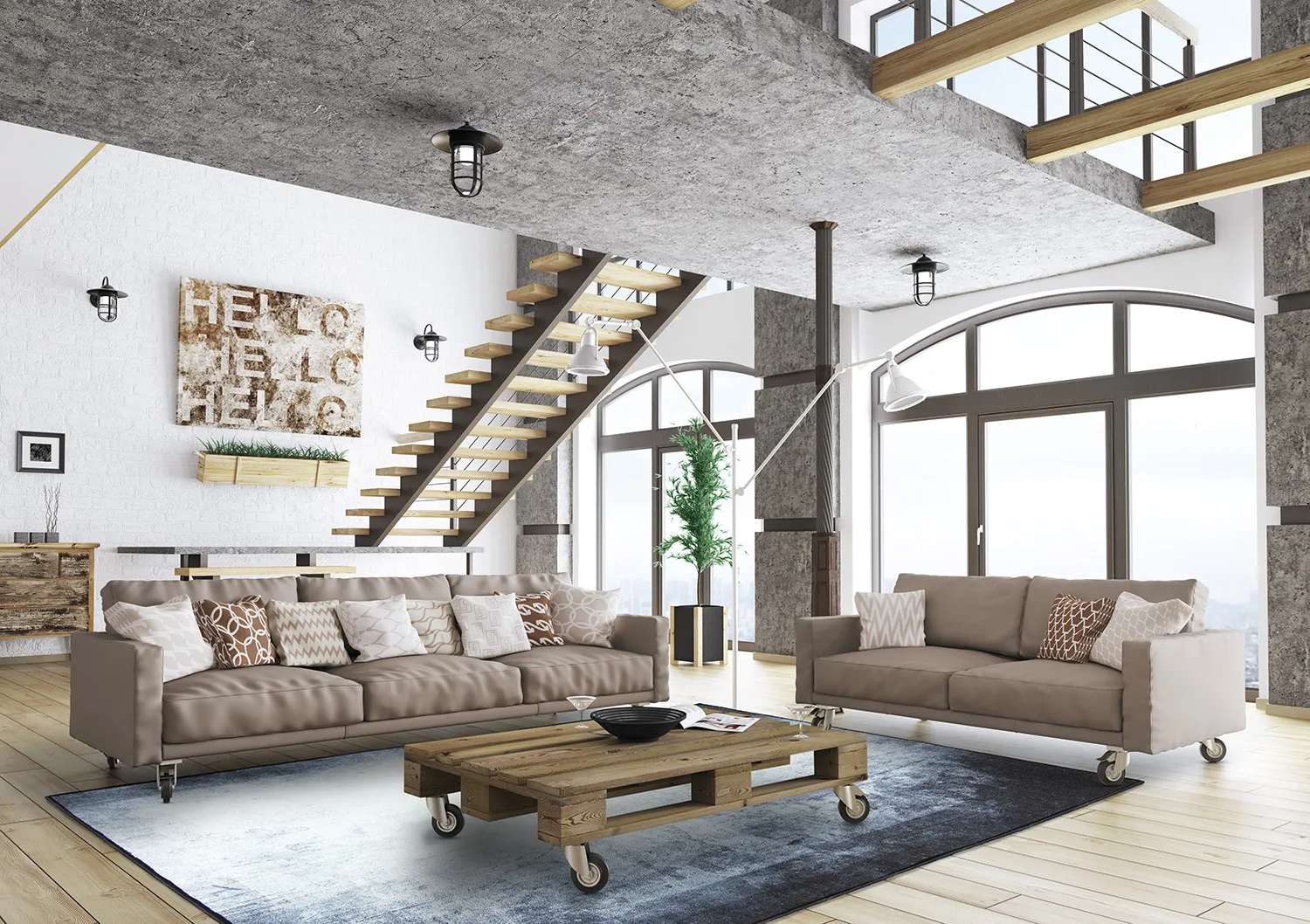 Tappeto Wilton - Rosia (blu/grigio)